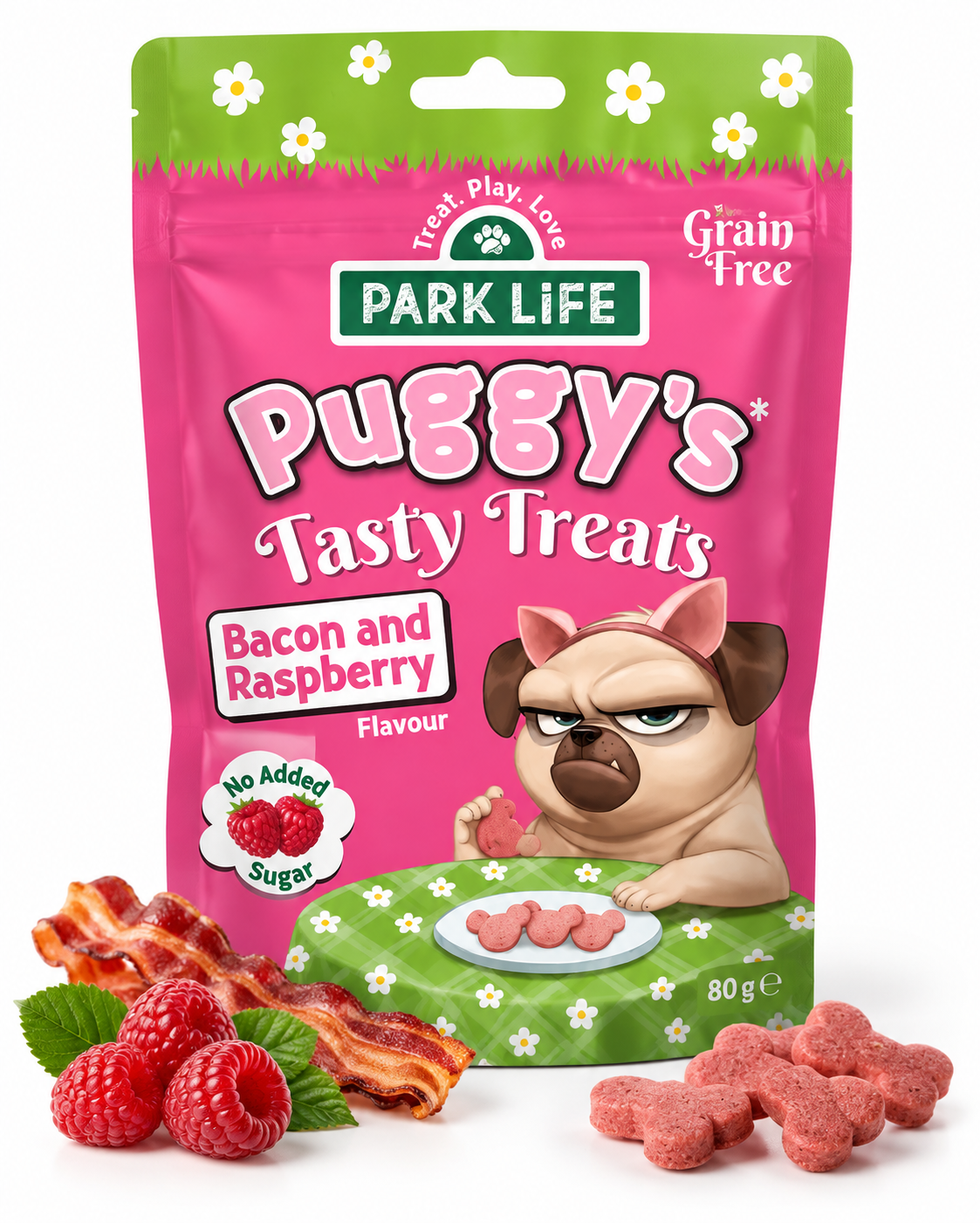 PARK LIFE  Priboljški okus maline in slanine 80g