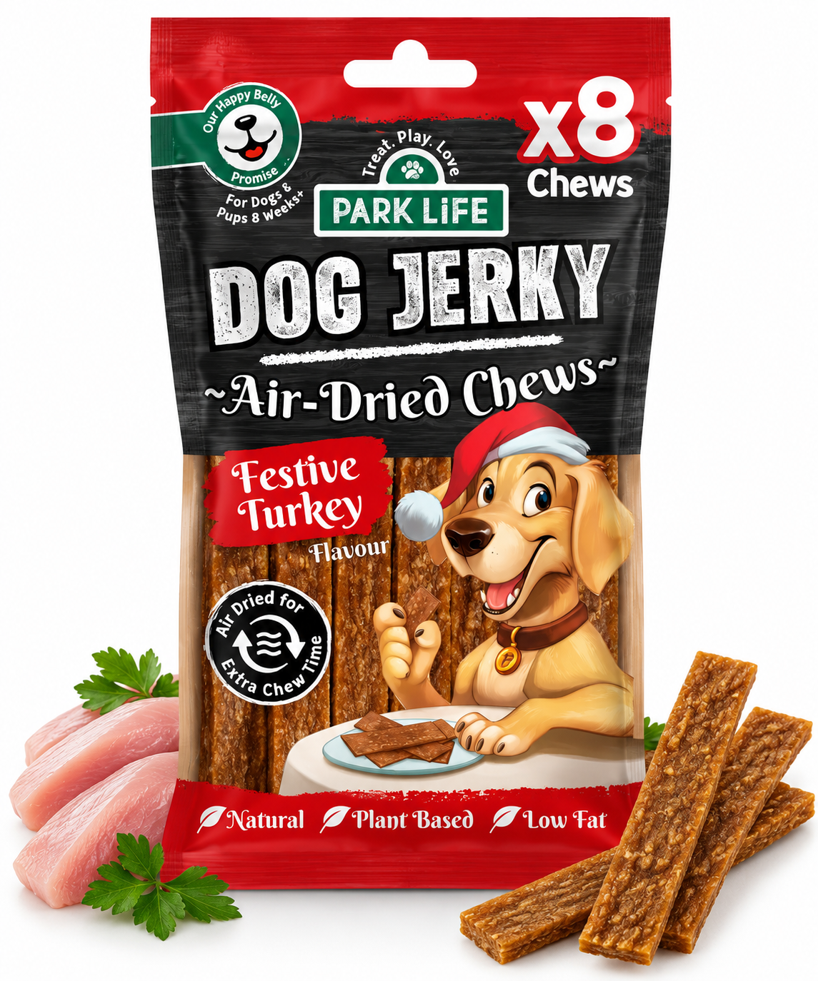 PARK LIFE žvečilni trakovi z okusom purana 70g